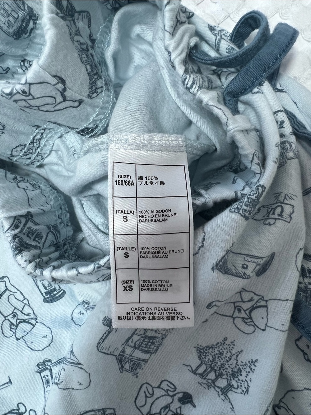 Disney Blue Cotton Winnie the Pooh Pajama Pants - Picture 5 of 8